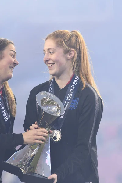 Shebelieves Cup Crowns England Champions Raymond James Stadium Tampa Florida — Stock Photo, Image