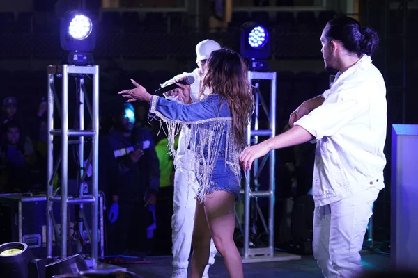 Singer Ally Brooke Post Match Concert Presenteras Pepsi Exploria Stadium — Stockfoto