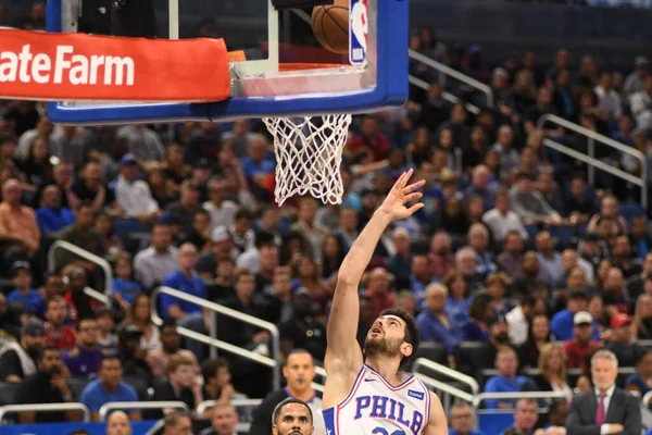 Orlando Magic Gastheer Van Philadelphia 76Ers Het Amway Center Orlando — Stockfoto