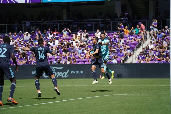 Orlando City Recebe Vancouver Whitecaps Orlando City Stadium Sábado Abril — Fotografia de Stock