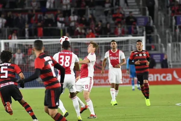 Ajax Flemengo Στο Orlando City Stadium Την Πέμπτη Ιανουαρίου 2019 — Φωτογραφία Αρχείου