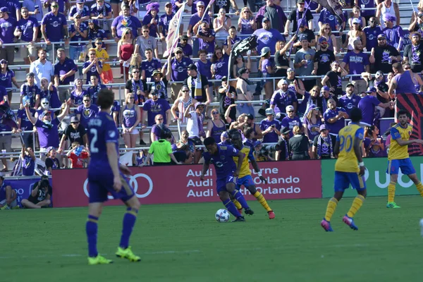 Orlando City Hostí Colorado Rapids Stadionu Orlando City Orlandu Floridě — Stock fotografie