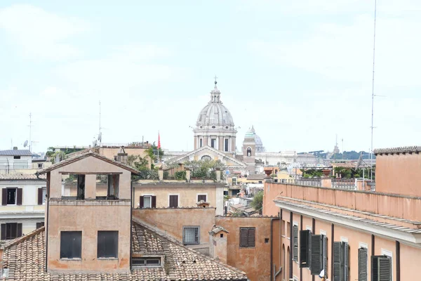 Gyönyörű Kilátás Nyílik Vatikánra Spanyol Lépcsőről — Stock Fotó