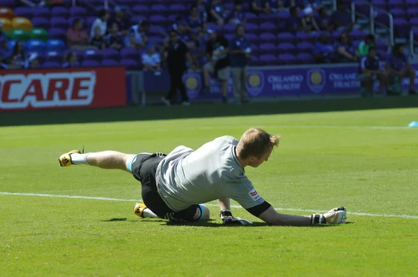 Orlando City Ospita New York Red Bulls Citrus Bowl Aprile — Foto Stock