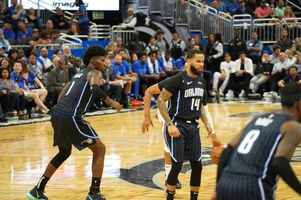 Orlando Magic Φιλοξενεί Atlanta Hawks Στο Amway Center Στο Orlando — Φωτογραφία Αρχείου