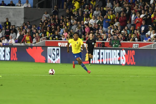 Die Männer Nationalmannschaft Empfängt März 2019 Die Ecuadorianische Nationalmannschaft Orlando — Stockfoto