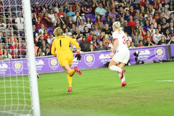 Usa England Match 2020 Shebelieves Cup Exploria Stadium Orlando Florida — Stock Photo, Image