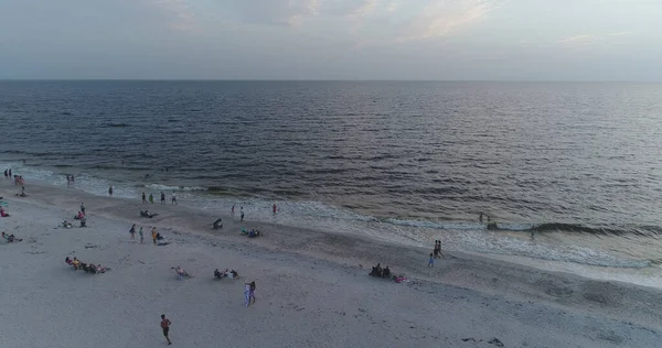 4 Ağustos 2017 'de Florida' daki Güzel Clearwater Sahili 'nin hava görüntüsü..