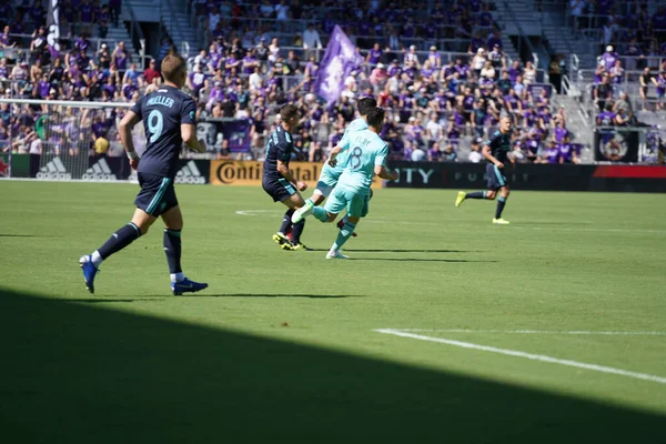 Orlando City Recebe Vancouver Whitecaps Orlando City Stadium Sábado Abril — Fotografia de Stock