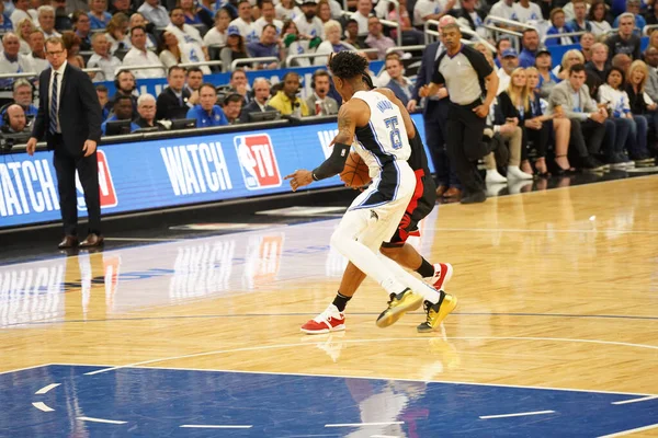 Orlando Magic Hosts Toronto Rapters Nba Playoff Στο Amway Arena — Φωτογραφία Αρχείου