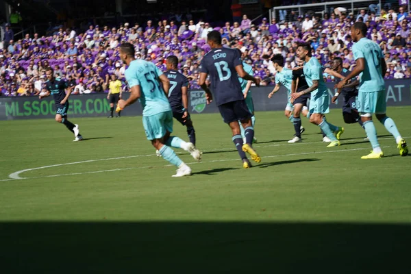 Orlando City Recebe Vancouver Whitecaps Orlando City Stadium Sábado Abril — Fotografia de Stock