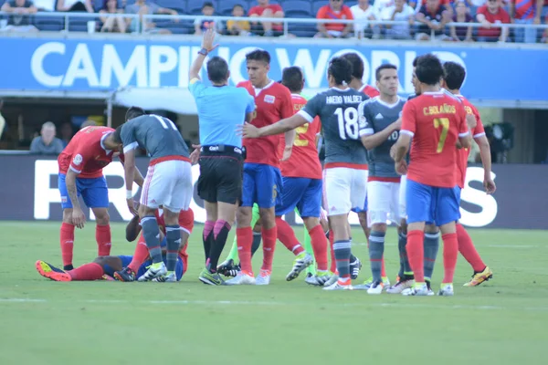 Costa Rica Enfrenta Paraguay Durante Copa América Centenario Camping World — Foto de Stock