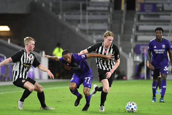 Orlando City Accueille Reykjavk Stade Exploria Dans Match Amical Mardi — Photo