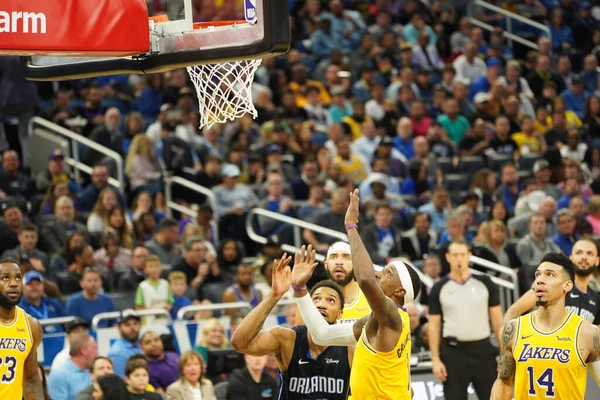 Orlando Magic Φιλοξενεί Τους Lakers Στο Amway Center Στο Orlando — Φωτογραφία Αρχείου