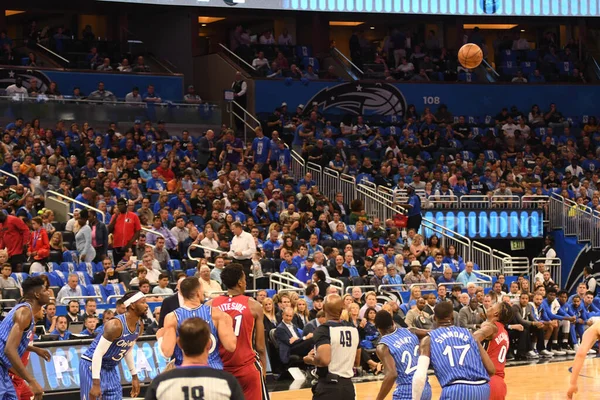 Orlando Magic Värd Miami Heat Amway Center Orlando Florida Den — Stockfoto