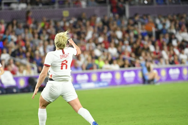 5 Mart 2020 'de Orlando Florida' daki Exploria Stadyumu 'nda düzenlenen 2020 SheBelieves Kupası' nda ABD - İngiltere Karşılaşması 