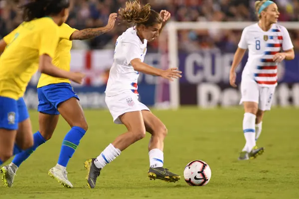 Финал Кубка Shebelieves Сша Против Бразилии Стадионе Raymond James Stadium — стоковое фото