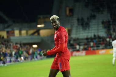 Amerikan Futbol Takımı 15 Kasım 2019 Cuma günü Orlando Florida 'daki Exploria Stadyumu' nda oynanan Concacaf Uluslar Ligi karşılaşmasında Kanada 'ya ev sahipliği yapmaktadır.