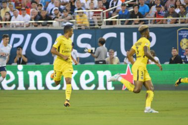 Paris Saint-Germain, Tottenham Hotspur 'a karşı 22 Temmuz 2017' de Orlando Florida 'daki Citrus Bowl' da. 