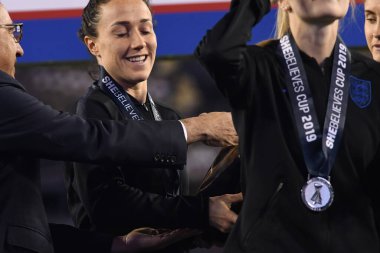 SheBelieves Kupası, 5 Mart 2019 tarihinde Tampa Florida Raymond James Stadyumu 'nda İngiltere' yi şampiyon ilan etmiştir. Fotoğraf: Marty Jean-Louis