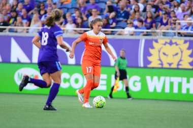Orlando Pride sunucusu Houston Dash 23 Haziran 2016 'da Orlando Florida' daki Dünya Kampı Stadyumu 'nda..