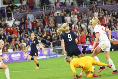 5 Mart 2020 'de Orlando Florida' daki Exploria Stadyumu 'nda düzenlenen 2020 SheBelieves Kupası' nda ABD - İngiltere Karşılaşması 