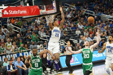 Orlando Magic, Boston Celtics 'i 24 Ocak 2020' de Orlando, Florida 'da Amway Center' da ağırladı..   