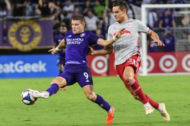 Orlando City 21 Temmuz 2019 tarihinde Florida, Orlando 'da Exploria Stadyumu' nda New York Red Bulls 'a ev sahipliği yaptı..