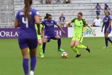Orlando Pride 21 Temmuz 2018 'de Orlando Florida' daki Exploria Stadyumu 'nda Seattle Reign FC' ye ev sahipliği yapmaktadır. Fotoğraf: Marty Jean-Louis