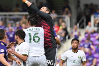 Orlando City 8 Nisan 2018 'de Orlando Florida' daki Exploria Stadyumu 'nda Portland Timbers' a ev sahipliği yaptı.. 
