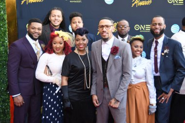 24 Mart 2018 Cumartesi günü Las Vegas 'taki Orleans Resort' ta düzenlenen 33. Yıldız Ödülleri Kırmızı Halı sırasında ünlüler.