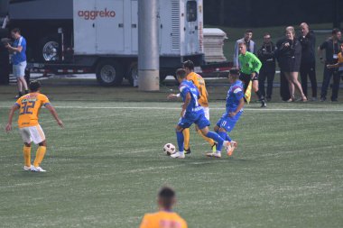 Atlanta United sunucusu Tigres & MLS Homegrown takımları 31 Temmuz 2018 'de Atlanta, Georgia' da düzenlenen MLS All Star haftasında.