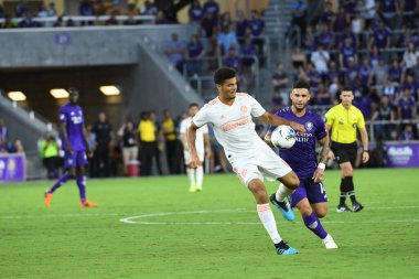 Orlando City SC, 6 Ağustos Salı günü Orlando Florida 'daki Exploria Stadyumu' nda oynanan ABD Kupası sırasında Atlanta United FC 'ye ev sahipliği yaptı..