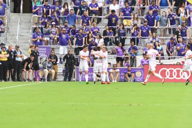 Orlando City, 31 Mart 2018 'de Orlando Florida' daki Exploria Stadyumu 'nda New York Red Bulls' a ev sahipliği yaptı..