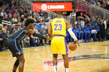 Orlando Magic 11 Aralık 2019 Çarşamba günü Orlando Forida 'daki Amway Center' da Los Angeles Lakers 'a ev sahipliği yaptı. Fotoğraf: Marty Jean-Louis