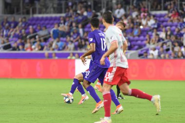 Orlando City 21 Temmuz 2019 tarihinde Florida, Orlando 'da Exploria Stadyumu' nda New York Red Bulls 'a ev sahipliği yaptı..