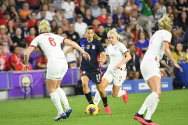 5 Mart 2020 'de Orlando Florida' daki Exploria Stadyumu 'nda düzenlenen 2020 SheBelieves Kupası' nda ABD - İngiltere Karşılaşması 