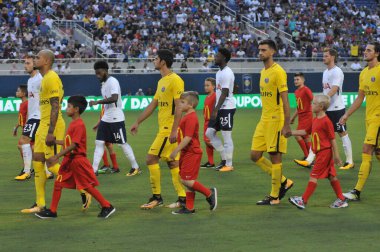 Paris Saint-Germain, Tottenham Hotspur 'a karşı 22 Temmuz 2017' de Orlando Florida 'daki Citrus Bowl' da.  