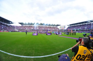 Orlando City, 5 Mart 2017 'de Orlando City Stadyumu' nda NYC FC 'ye ev sahipliği yaptı..  