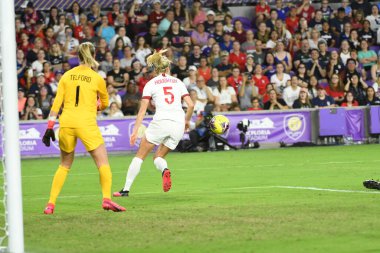 5 Mart 2020 'de Orlando Florida' daki Exploria Stadyumu 'nda düzenlenen 2020 SheBelieves Kupası' nda ABD - İngiltere Karşılaşması 