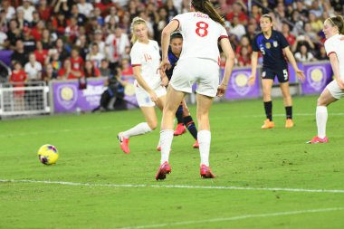 5 Mart 2020 'de Orlando Florida' daki Exploria Stadyumu 'nda düzenlenen 2020 SheBelieves Kupası' nda ABD - İngiltere Karşılaşması 