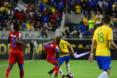 Brezilya, 8 Haziran 2016 tarihinde Orlando Florida 'daki Copa America Centenario' da Haiti ile karşılaştı..