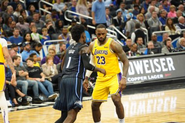Orlando Magic 11 Aralık 2019 Çarşamba günü Orlando Forida 'daki Amway Center' da Los Angeles Lakers 'a ev sahipliği yaptı..  
