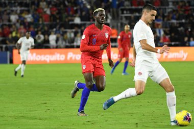 Amerikan Futbol Takımı 15 Kasım 2019 Cuma günü Orlando Florida 'daki Exploria Stadyumu' nda oynanan Concacaf Uluslar Ligi karşılaşmasında Kanada 'ya ev sahipliği yapmaktadır.