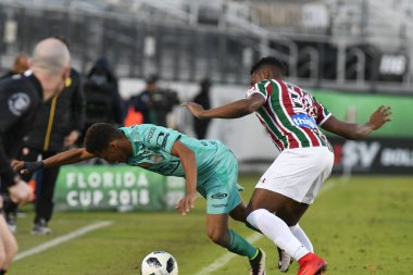 Fluminense, Florida Kupası 'nda 15 Ocak 2018' de Orlando Florida 'da oynanan Spektrum Stadyumu' nda Barcelona SC 'ye karşı..