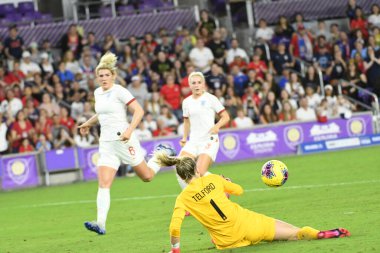 5 Mart 2020 'de Orlando Florida' daki Exploria Stadyumu 'nda düzenlenen 2020 SheBelieves Kupası' nda ABD - İngiltere Karşılaşması 