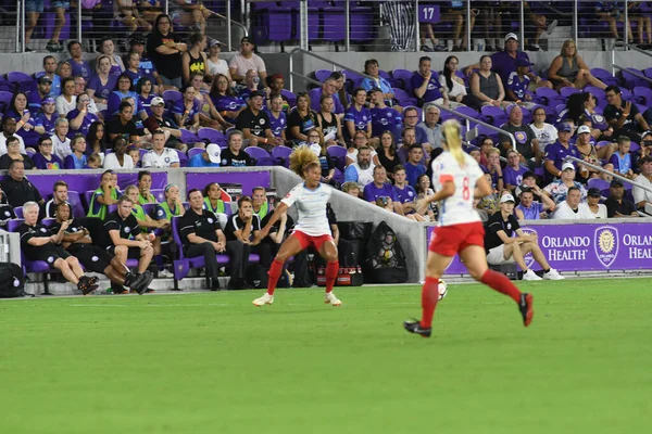 Orland Pride, 25 Ağustos 2018 'de Orlando Florida' daki Exploria Stadyumu 'nda Chicago Red Stars' a ev sahipliği yapıyor..  