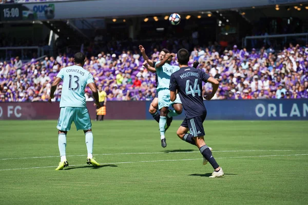 Orlando City Hosts Vancouver Whitecaps Orlando City Stadium Saturday April — Stockfoto