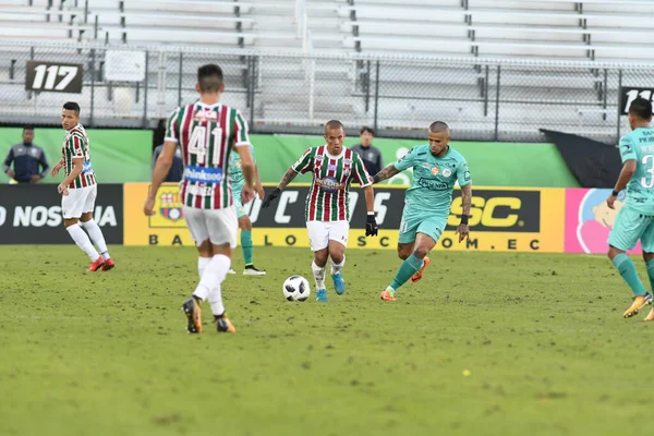 Fluminense Barcelona Během Floridského Poháru Stadionu Spectrum Ledna 2018 Orlandu — Stock fotografie