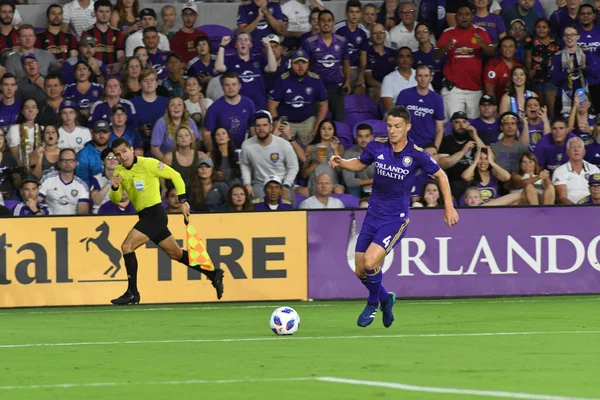 Orlando City Hospeda Atlanta United Exploria Stadium Agosto 2018 Orlando — Fotografia de Stock